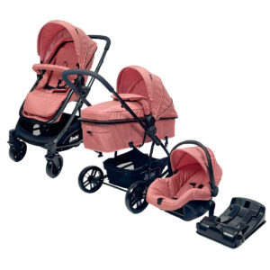 Carriola D´bebé Travel System Crown Rosa