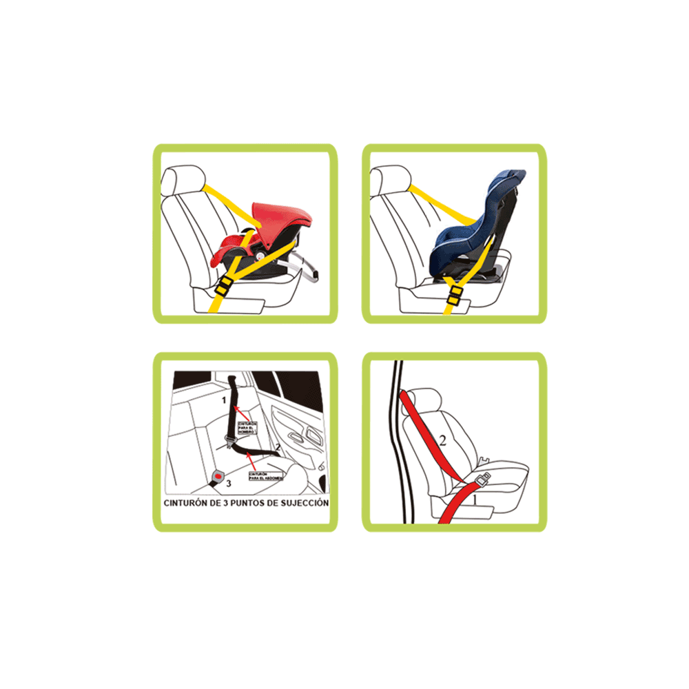 Autoasientos D'bebe instructivo de colocación