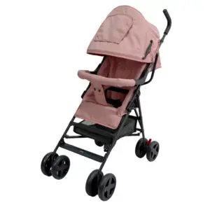 Carriola D´bebé reclinable con plegado de bastón Carry Bebé Rosa