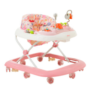 Andadera de alturas ajustables D´bebé Metrópoli Rosa